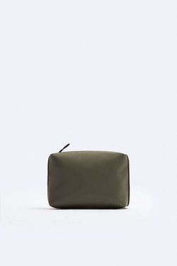 ZARA ПРОРЕЗИНЕННЫЙ НЕСЕССЕР, ХАКИ