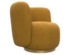 Кресло Лига-072, велюр BRUT 10 желтый, Велюр, 131003