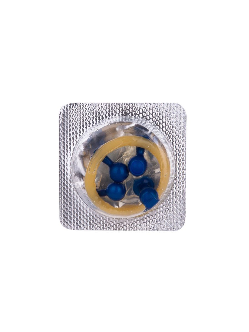 Стимулирующий презерватив-насадка Roll & Ball Cherry (Цвет: прозрачный)