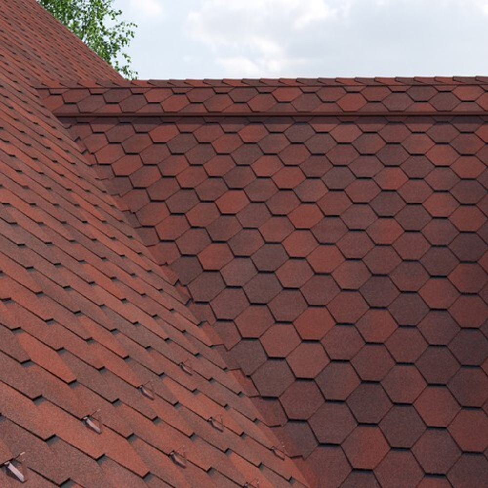 Черепица битумная гибкая Tegola BUSINESS UNICA VENETO Amarone 410