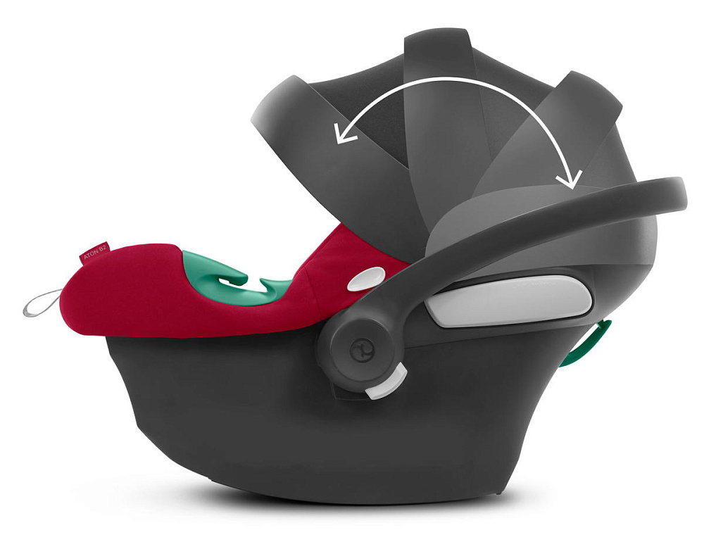 Коляска 3 в 1 Cybex Priam IV Chrome Brown complete и автокресло Aton B2 i-Size Dynamic Red Mirage Grey