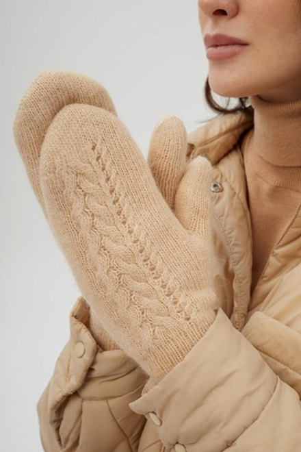 Варежки В028-08 бежевые