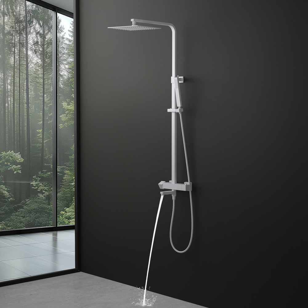 Душевая система с термостатом Tetra-Thermo SX-0169/16 Белый матовый