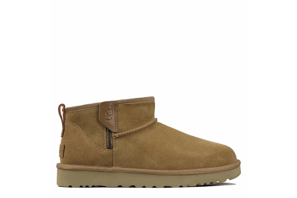 UGG Classic Ultra Mini Zip Boot Chestnut