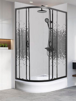 Душевое ограждение МОНОМАХ ДУ  90/70/180 МЗ BL L/R  10000008623 без поддона