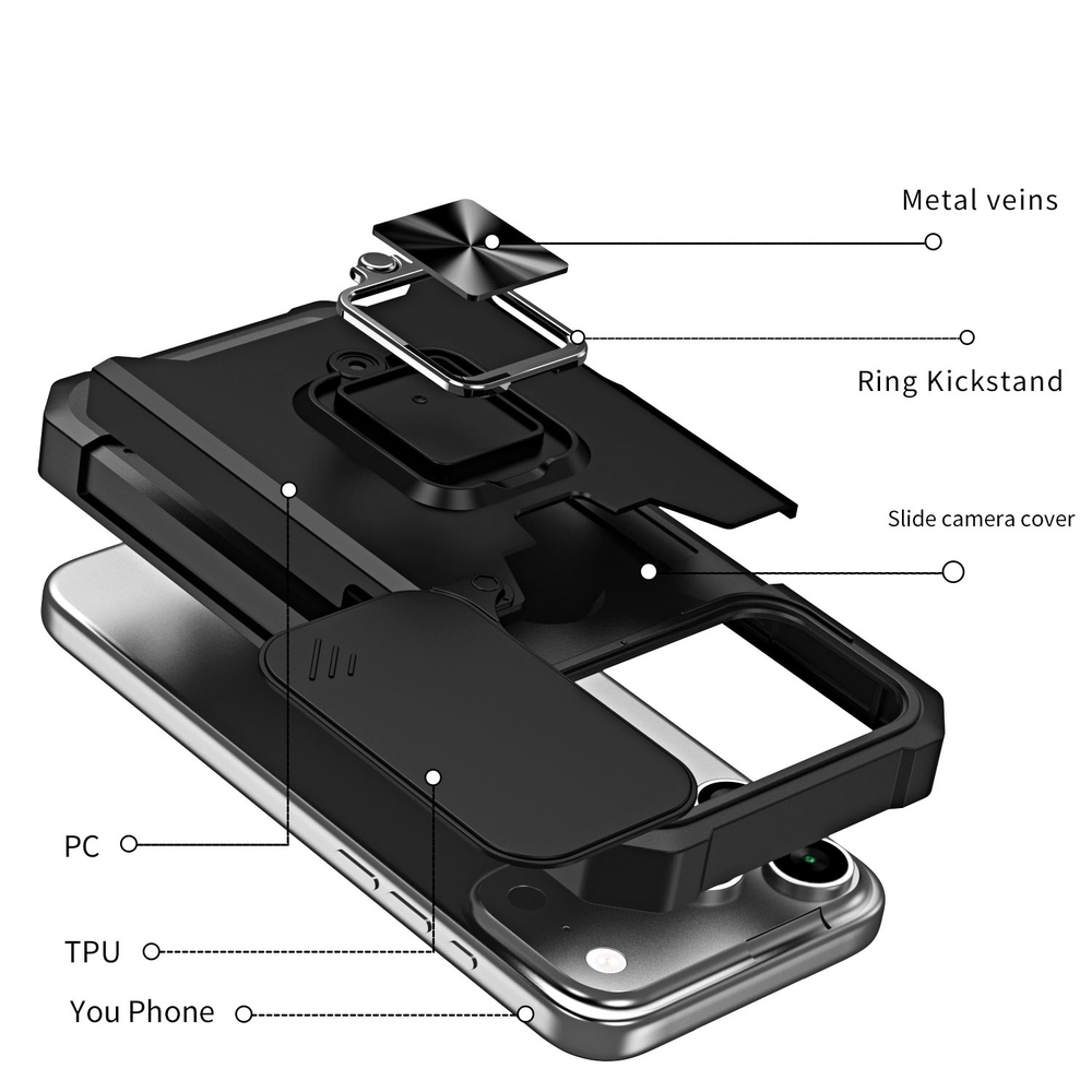 Противоударный чехол Сard Reader Case для iPhone 17 Pro Max
