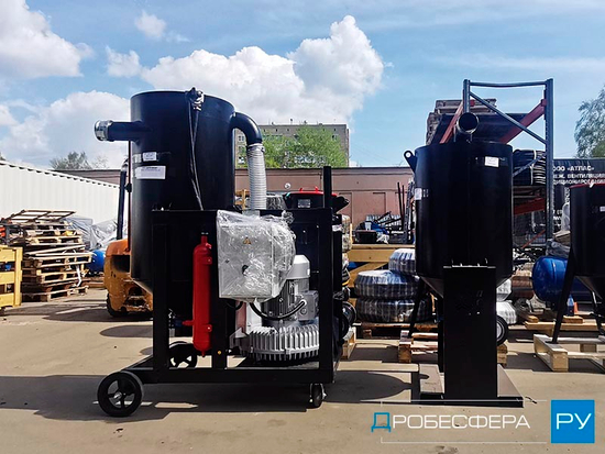Система сбора и рекуперации абразива СОВ-4-2М
