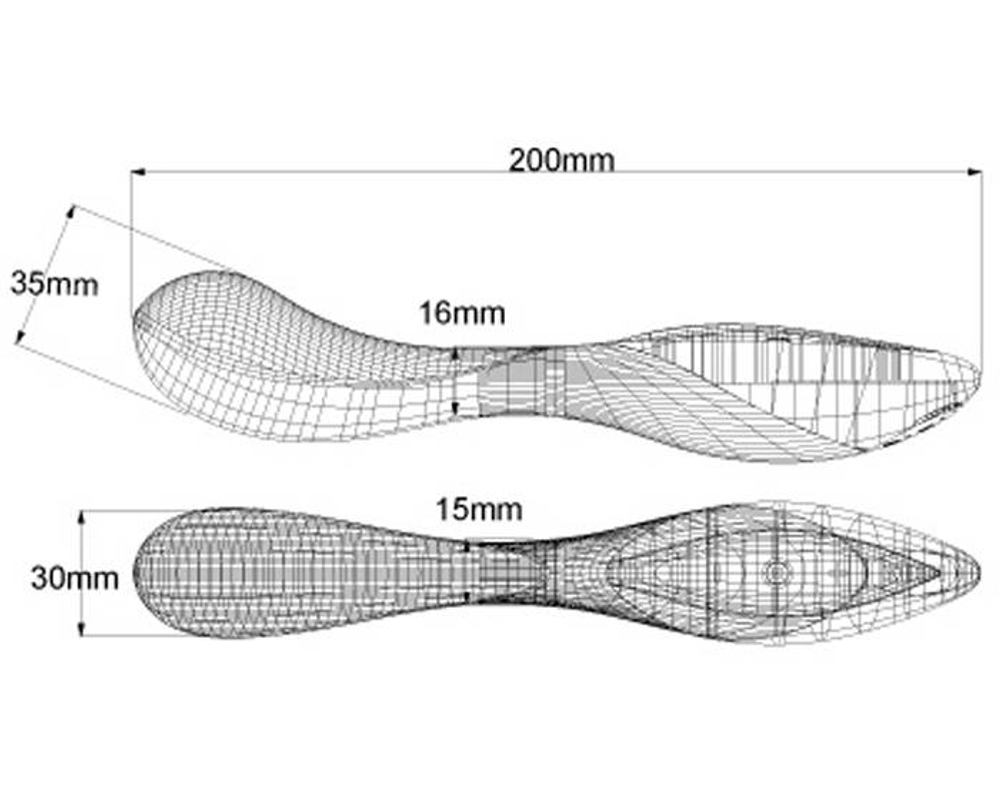 Вибратор ZINI RAN черного цвета с золотыми вставками