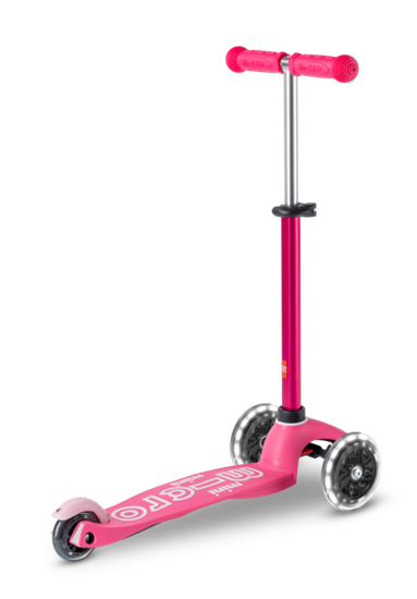 Самокат Mini Micro Deluxe LED Розовый
