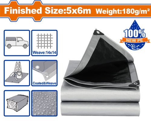 Тент 5х6 м 180 г/м2 (3) WADFOW WTQ8856