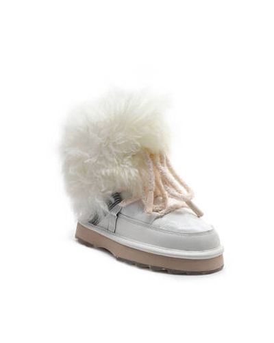 Кожаные угги blurred glossy EMU Australia - белый(W12812)