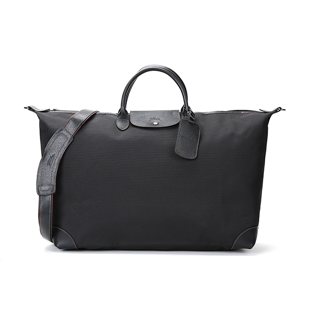 LONGCHAMP Boxford Fabric Travel Bag Unisex Black