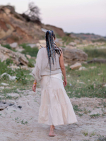 Юбка-трансформер Chintamani из необработанного хлопка