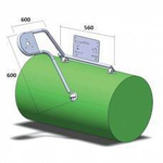 Стойка рулевая креплением на баллон