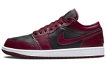 Jordan 1 Low Black Dark Beetroot Women"s