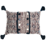 Подушка декоративная с помпонами и кисточками ethnic, 40х60 см