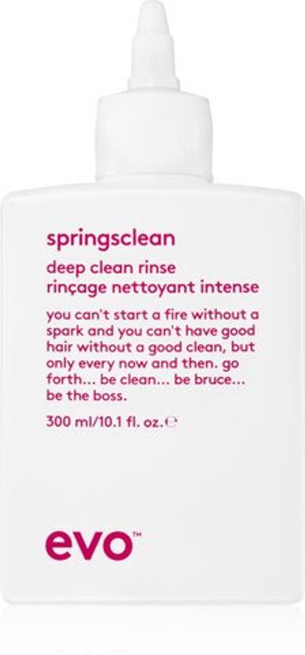 EVO Springsclean Deepclean Rinse - глубоко очищающий шампунь для вьющихся и волнистых волос. /   300  ml  / GTIN 9349769010181
