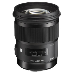 Объектив Sigma AF 50mm f/1.4 DG HSM Art Sony E, черный