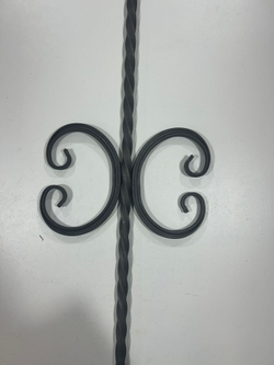 Кованый элемент Вензель195x130мм профильная труба 15х15мм