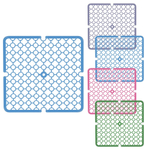 Коврик для раковины 29*29см, МГ76-116