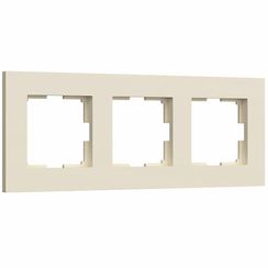 Рамка Werkel Slab 3-постовая айвори матовый 38417