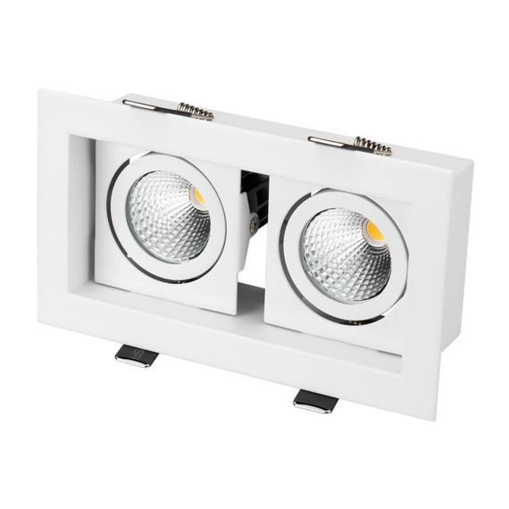 Встраиваемый светодиодный светильник Arlight CL-Kardan-S180x102-2x9W Warm 024127