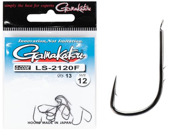 Крючки Gamakatsu LS-2120F NEW LABEL HOOKS BLACK разм. 12 13шт.