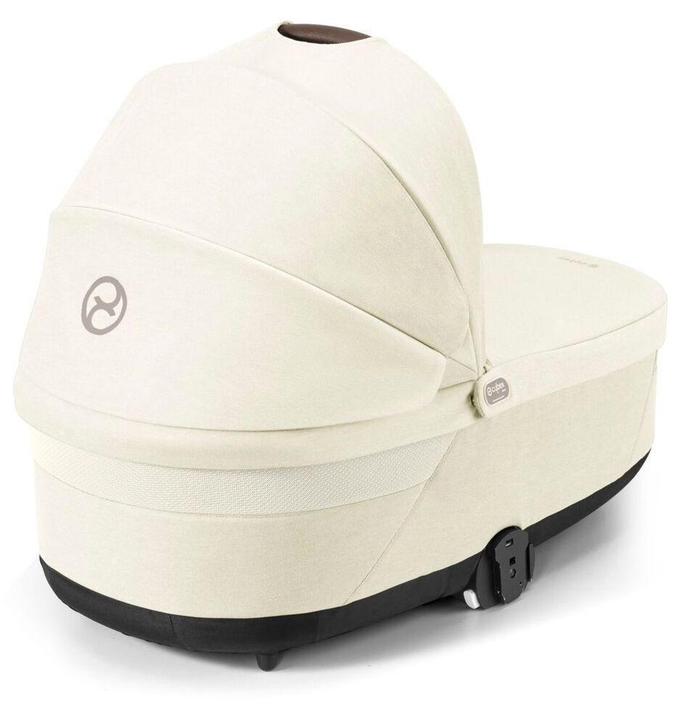 Коляска Cybex Balios S Lux TPE 2025 Cloud G i-Size Lava Grey 3 в 1 Seashell Beige с дождевиками