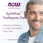 NOW Foods, Solutions, XyliWhite™, зубная паста-гель, кокосовое масло и мята, 181 г (6,4 унции)