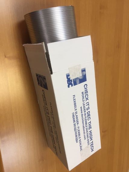 Полужесткий гибкий алюминиевый воздуховод DEC SEMIDEC-DXD100мм x 3м (сделано в Нидерландах)