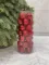 Набор пластиковых шаров Калейдоскоп 60 мм., красный, 35 шт., Christmas DeLuxe (89283)