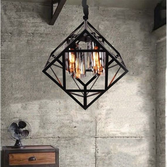 Подвесная люстра Lumina Deco Brutte LDP 11339-4 BK