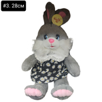 Мягкая игрушка "Кролик, Зайка в цветочном платье" 28/ 38/ 48см