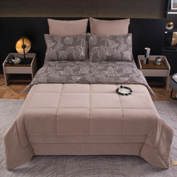 Комплект постельного белья Сатин Velouria Luxe/Велюрия Люкс с Одеялом VL007