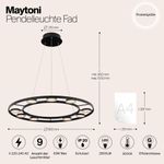 Подвесной светильник Maytoni MOD070PL-L63B3K