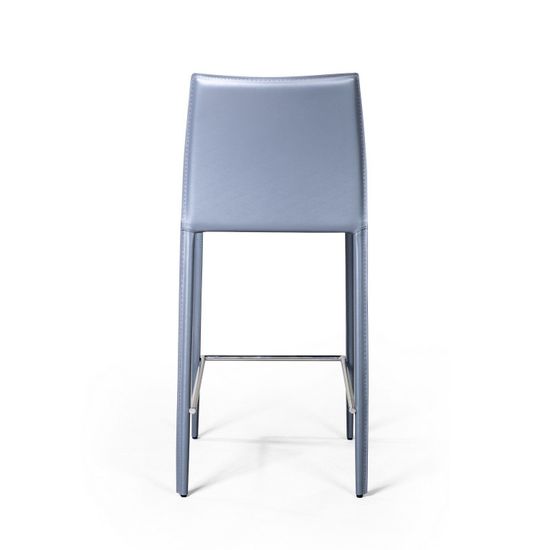 Стул полубарный Rolf, кожа антрацит