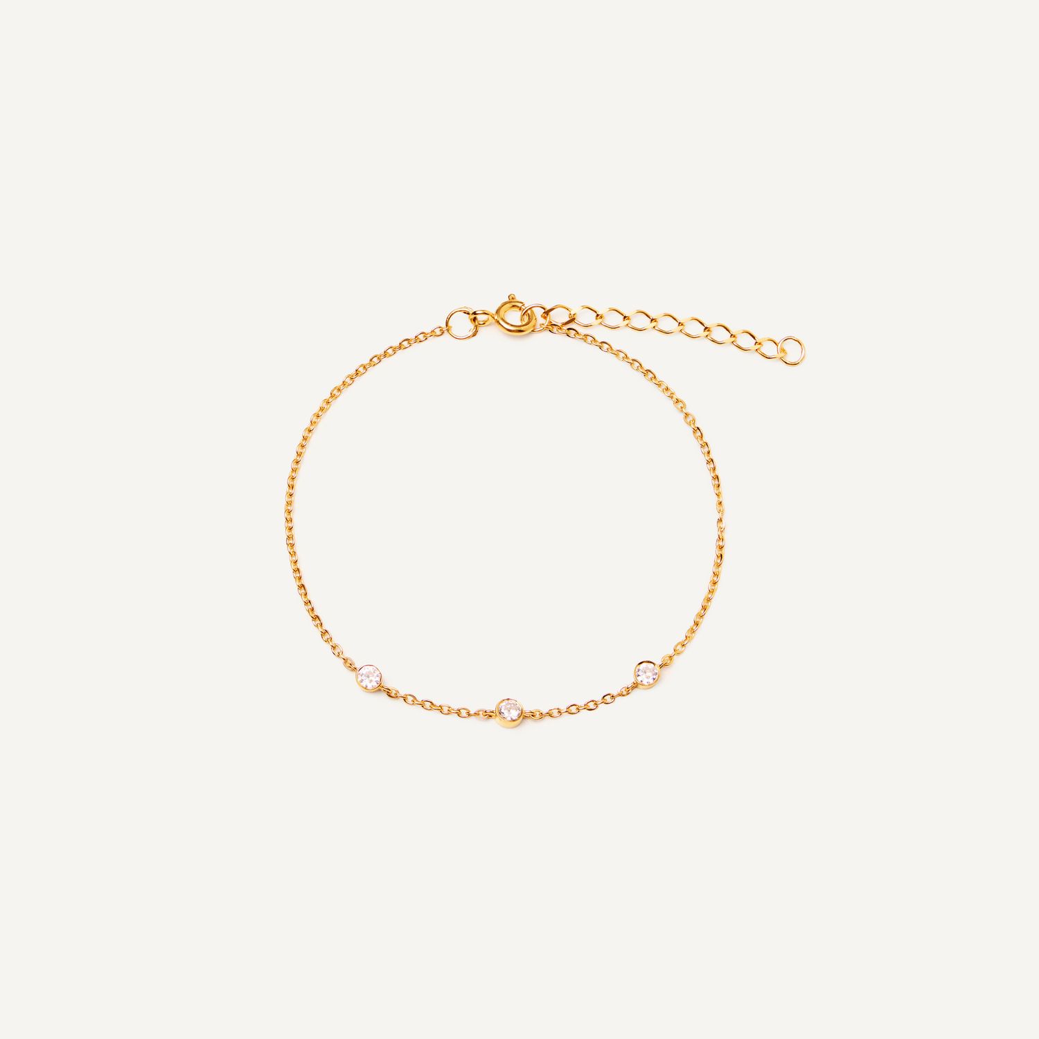 Браслет Three Shiny Dots Bracelet Gold