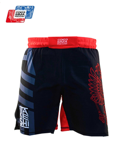 Шорты TFG Союз ММА России (Lite) детские (черный-красный)