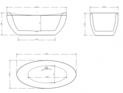 Акриловая ванна ABBER AB9236
