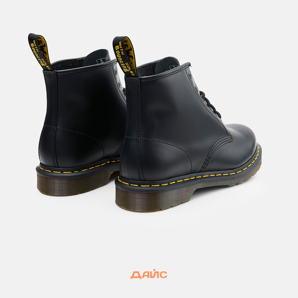 Ботинки Dr. Martens 101 Yellow Stitch Smooth артикул:26230001 - купить в магазине Дайс