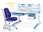 Комплект Mealux парта Sherwood Energy + Match SB (арт. BD-830 W/BL Energy+Y-528 SB)