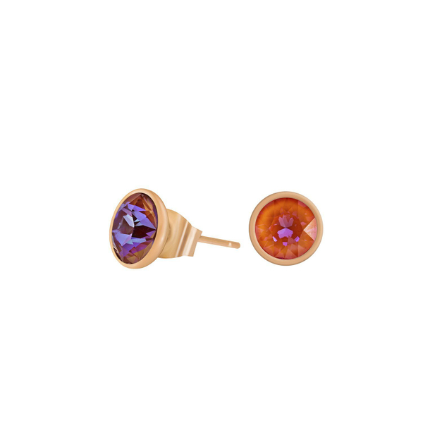 Серьги-пусеты Fiore Luna Orange Glow Delite SWE298 OGD RG