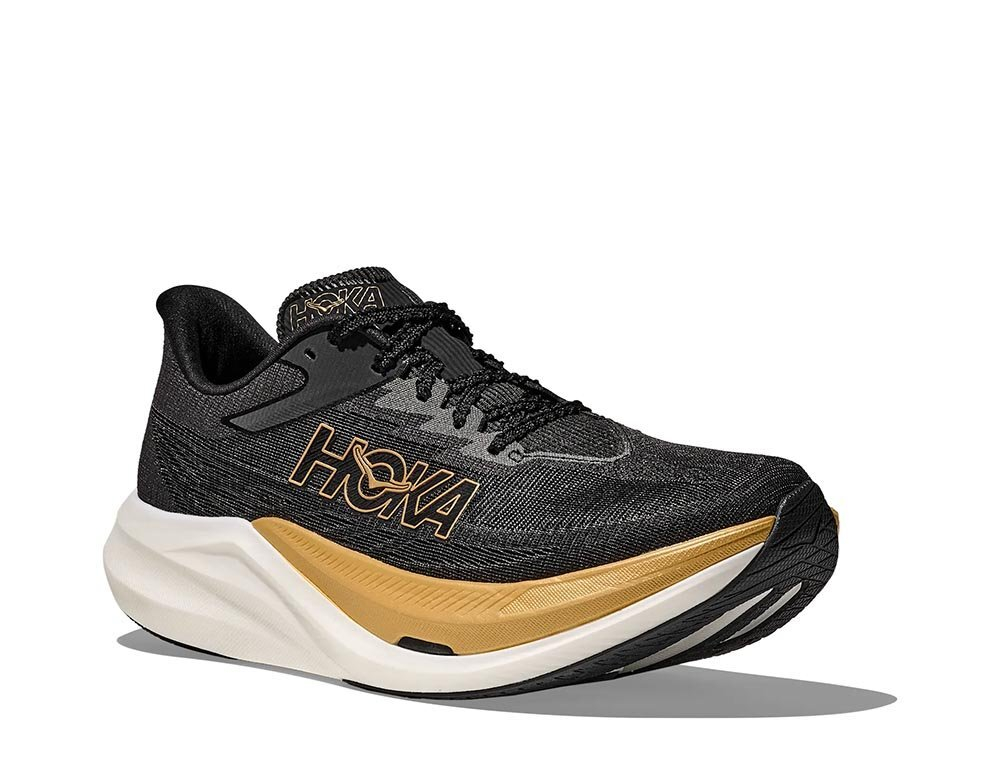 Кроссовки для бега мужские Hoka Rocket X3 U Черно-Золотые