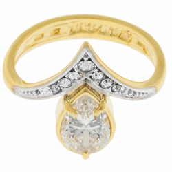 "Фюрн" кольцо в золотом покрытии из коллекции "Элеганс" от Jenavi