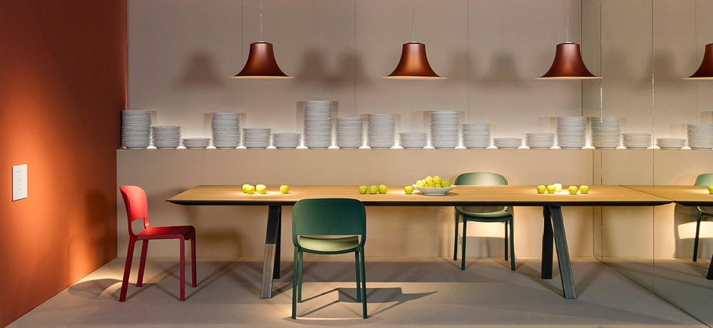 Стул пластиковый Pedrali Dome, красный