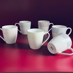 Lenardi 305-146 Набор из 6 кружек 380мл в под.уп.(х6)Фарфор