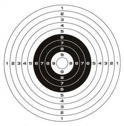 Мишени с кругами, пачка 50 штук