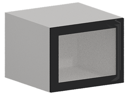 Кухня Модуль ШВГС 610 Ликата / Графит Глянец