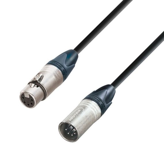 Adam Hall K5 DGH 0300 - кабель DMX, Neutrik 5-pin XLR (M) - 5-pin XLR (F), 0.22 мм2, 3 м