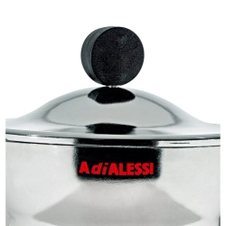 Alessi - Алюминиевая Турка кофеварка  высокого давления Moka Alessi на 6 чашек. / артикул   AAM33/6  / GTIN 8003299968084